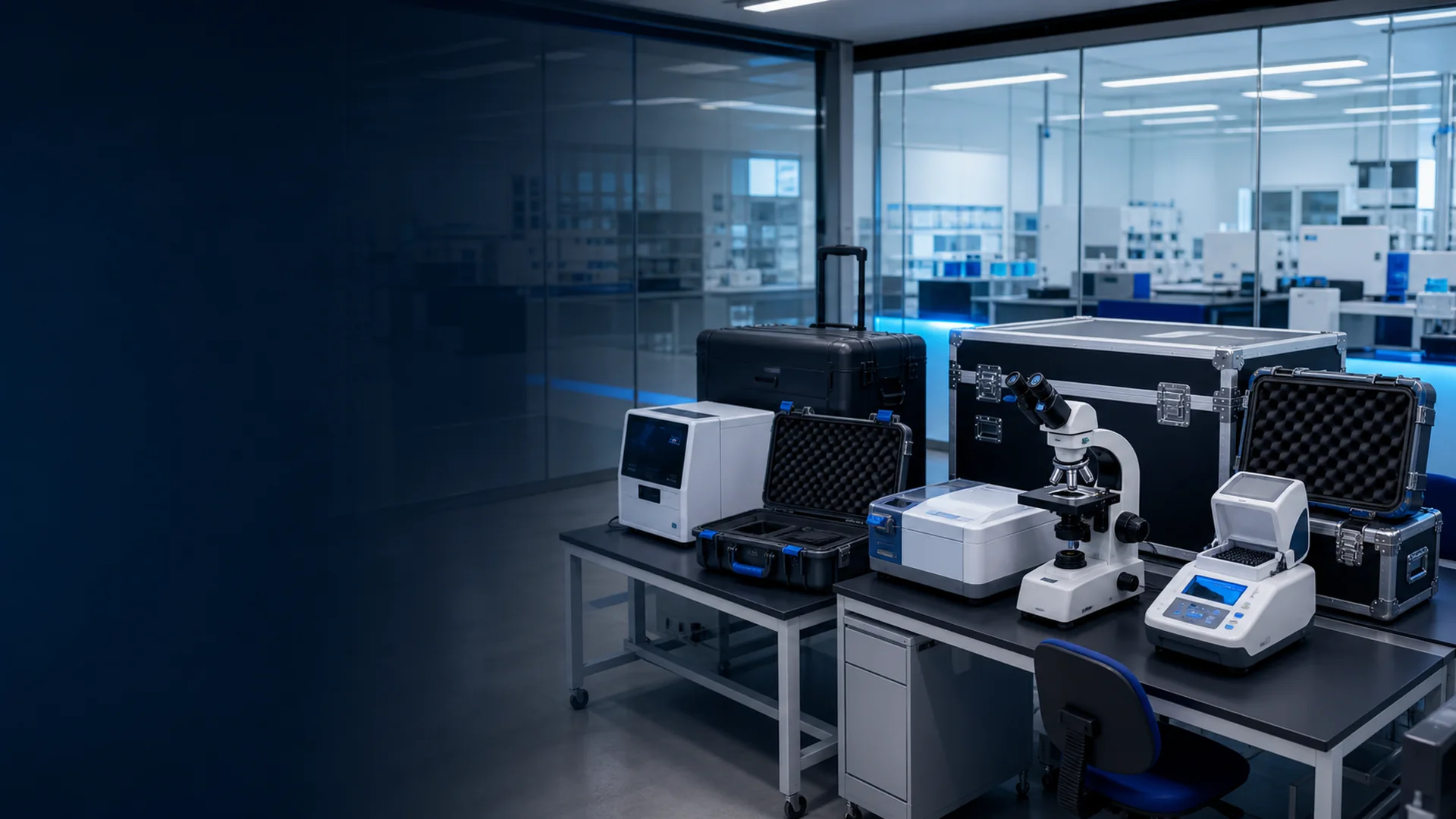 Kiralama için hazırlanan laboratuvar cihazları